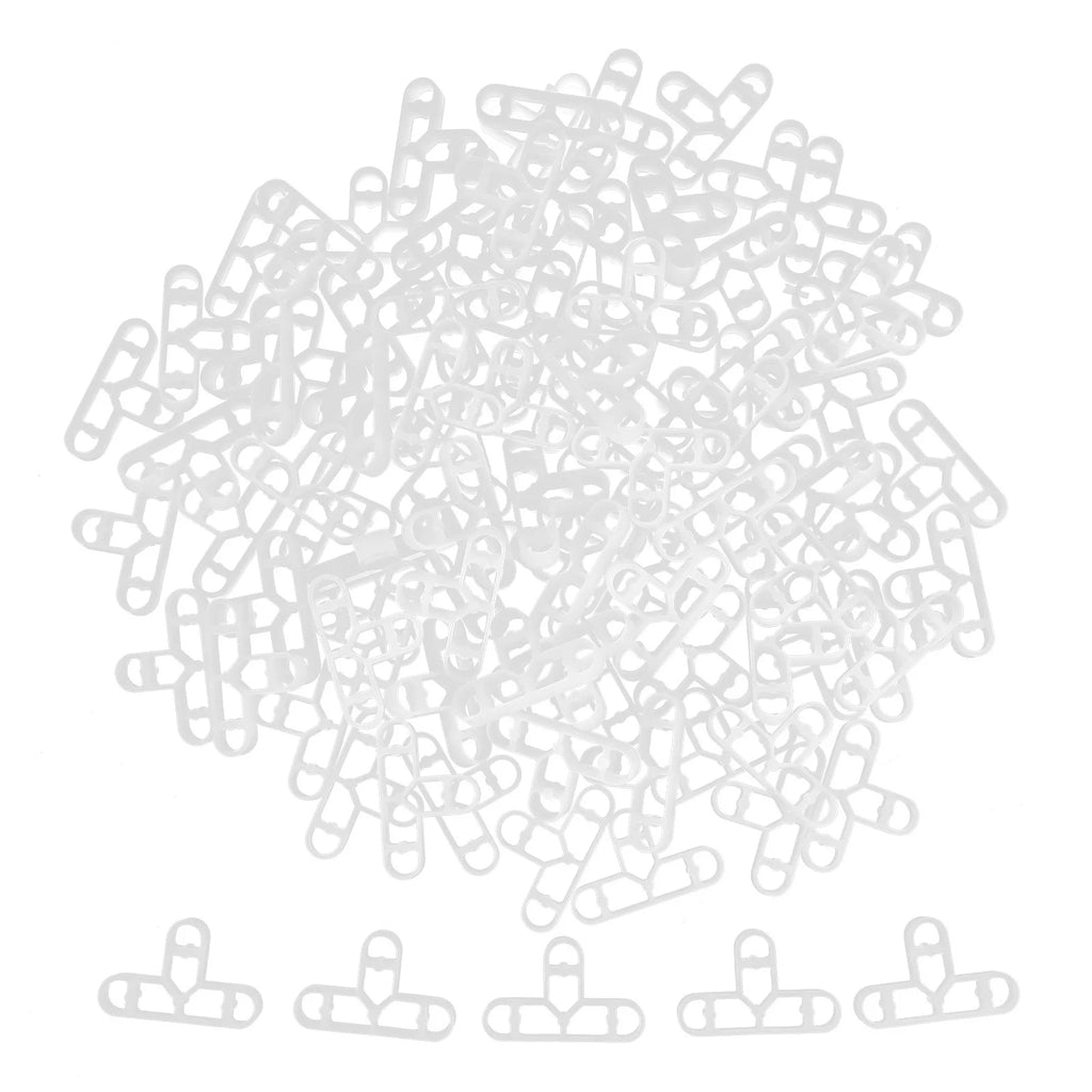 100Pcs Plastic Tile Leveling Spacers T-Shaped Reusable Kit for Floor Wall Tiles Professional Installation Accurate Alignment