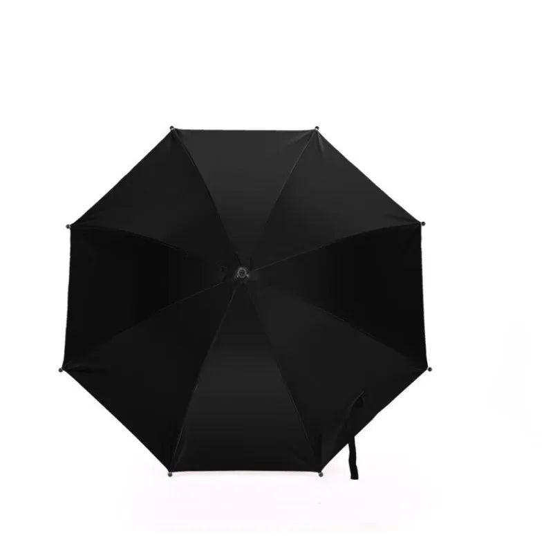 Umbrella For Stroller Foldable Trolley Shading Umbrella With Clamp Portable Travel Supplies Pushchair Attachment For Outdoor