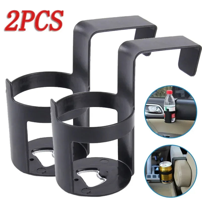 NEW Universal 2PCS Car Truck Door Cup Holder Window Hook Mount Water Bottle Cup Stand Auto Interior Supplies Accessories