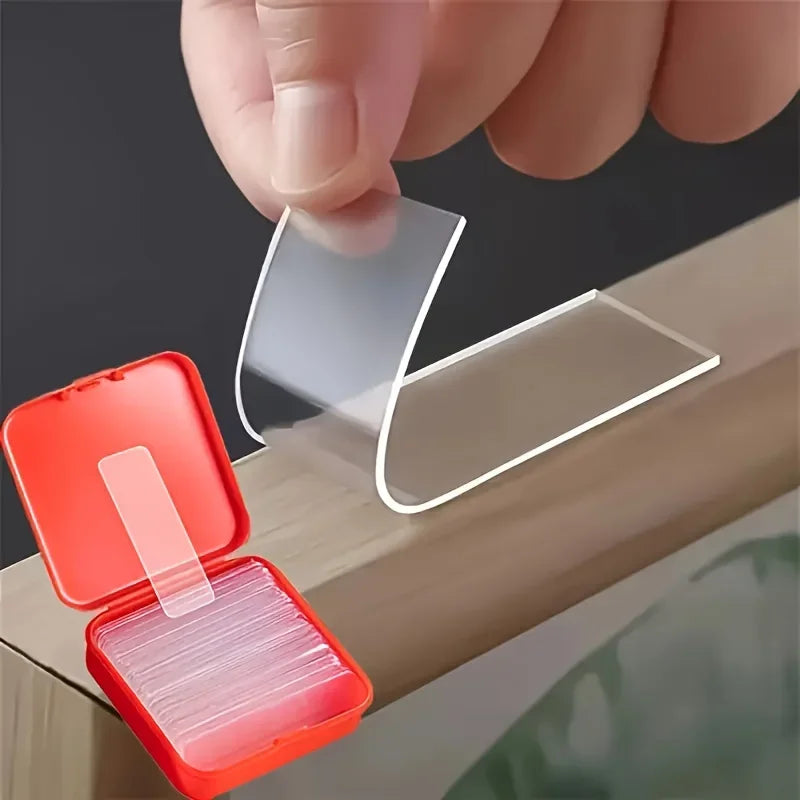 60 Pieces of Double-sided Scotch Tape, Removable Adhesive for Handicrafts
