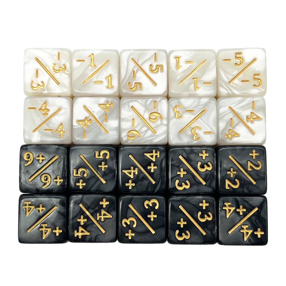 10 Pieces Dice Counters Token Dice, D6 Dice Compatible with Card Game Accessories