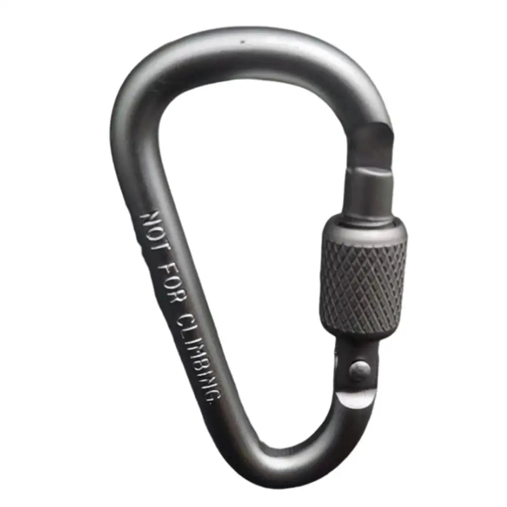 5pcs Outdoor Rock Climbing D-Ring Quickdraw Keyring Hook Aluminum Alloy Rope Tensioner Camping and Hiking Hook