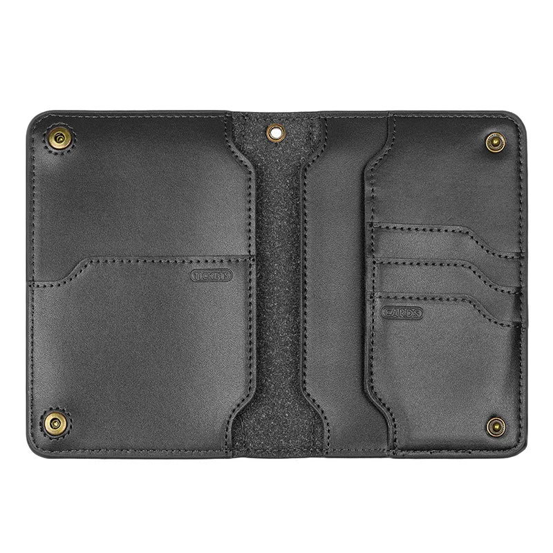 Genuine Leather Travel Passport Holder Cover Passport-Case Protect Passports Card Wallet High Capacity Purse
