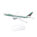JASON TUTU 16cm  Alitalia Boeing 777  Airways Airplane Model Plane Diecast Metal 1/400 Scale Planes