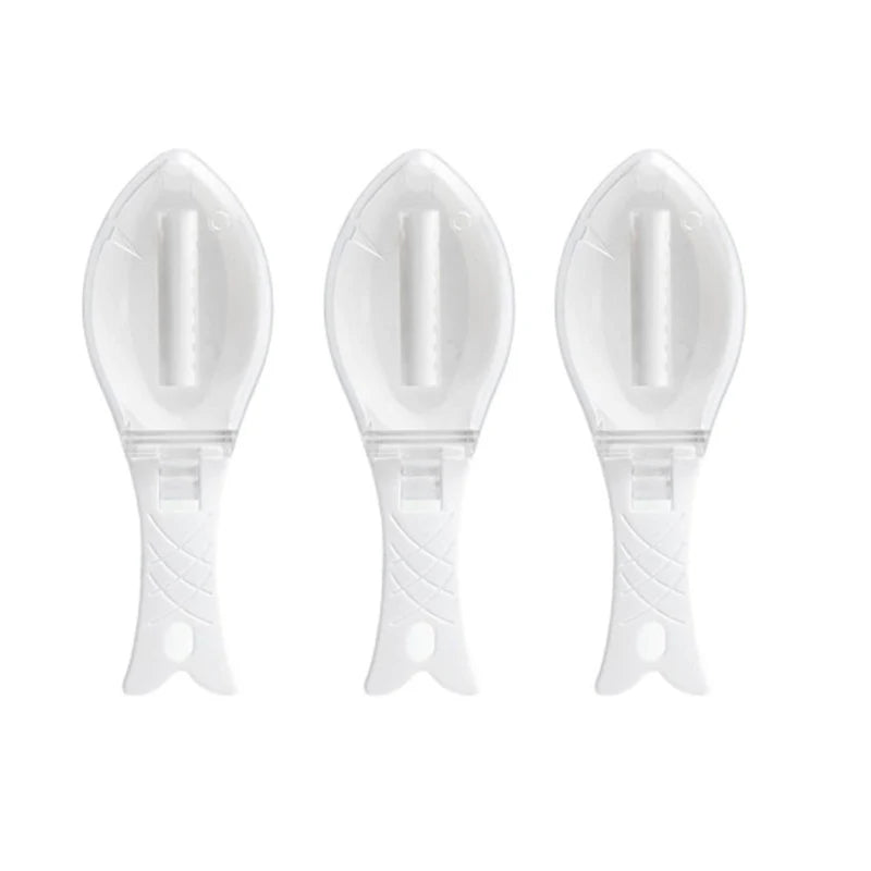 1/2/3pcs Fish Skin Brush Scraping Kitchen Fish Scale Cleaner Fast Remove Fish Knife Cleaning Peeler Scaler Scraper Kitchen Tool
