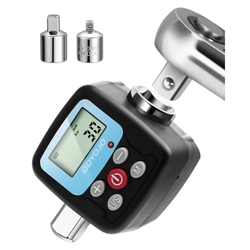1/2"1/4 Digital Torque Wrench Adapter Precision Electronic  Tool Converter Meter with LCD Display