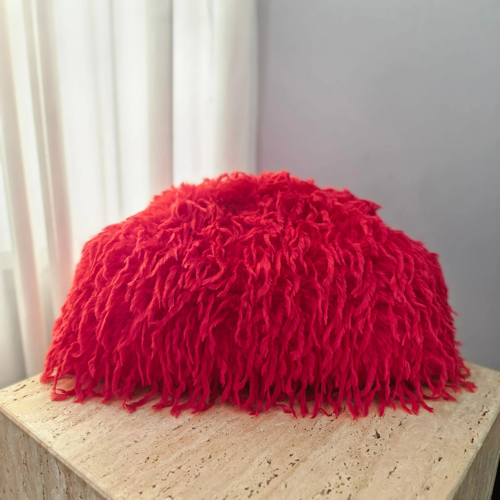Fluffy Bag Feather Large Cloud Bag Pleated Clutch Bag Plush fairy Bag