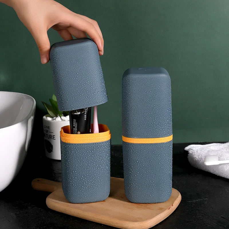 Travel Portable Toothbrush Toothpaste Holder Storage Case Box Organizer Household Storage Cup Outdoor Holder Bathroom Accessorie