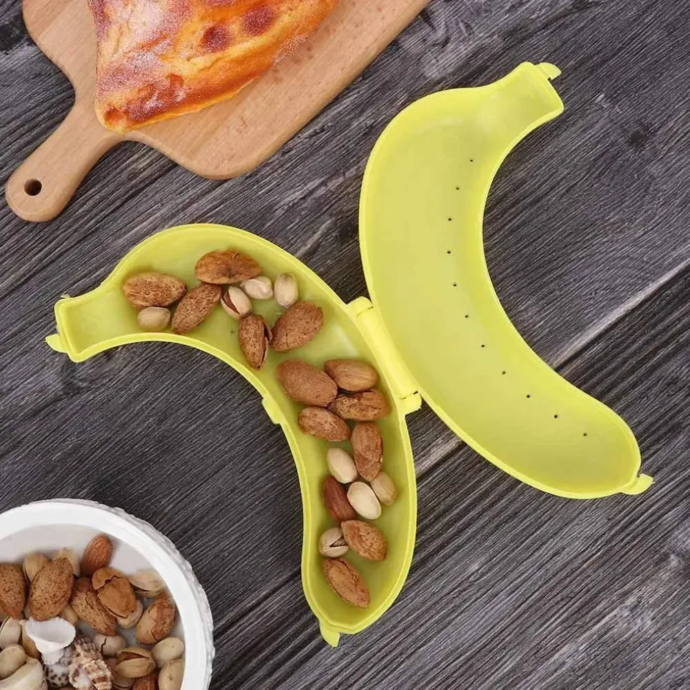3pcs Banana Saver Outdoor Banana Protector Container Keeper Storage Box Fruit Saver Banana Case Banana Holder Lunch Travel