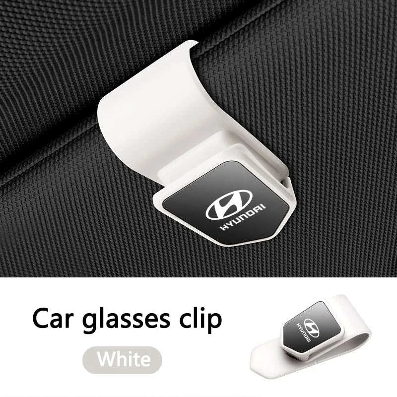 New Car Sun Visor Glasses Clip Sunglasses Card Holder For Hyundai Genesis N-LINE I10 I20 I30 I40 IX20 IX35 Kona Getz Veloster