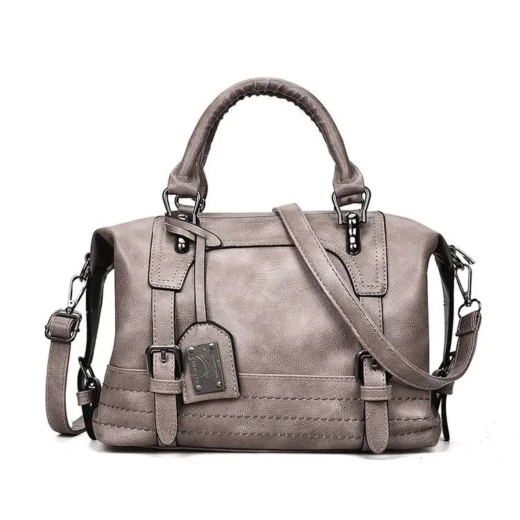 Women's PU Leather Crossbody Tote Handbag – Stylish Shoulder Bag for Daily Use