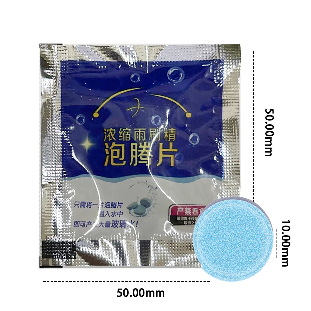 200/50-1Pcs Car Windshield Cleaners Effervescent Tablets Windscreen Window Glass Dust Wiper Car Wash Tool For Car Accessories