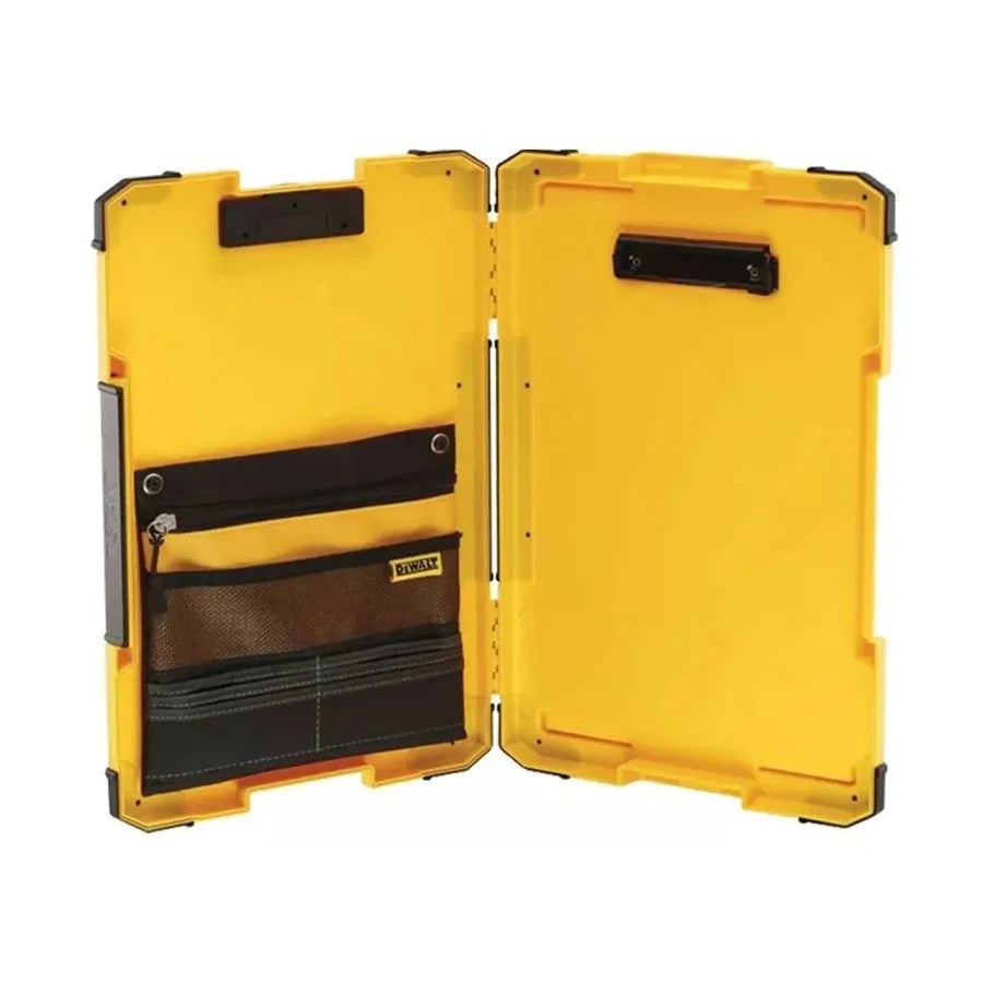 DEWALT DWST82732-1 TSTAK Clipboard Organiser LED Light Internal Pouch Metal Clip Portable Folder File Board Hand Tools