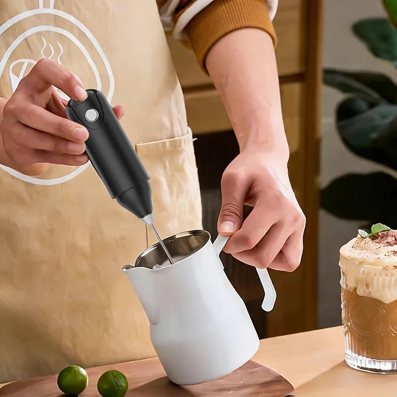1/2sets Electric Handheld Egg Beater Coffee Milk Frother Portable Milk Foam Maker for Baking Food Mixer Essential Kitchen Tool