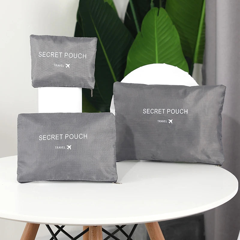 Waterproof luggage Clothing Underwear Storage Bag With Zipper Travel Storage Bag With large Capacity of 6 Pieces/set