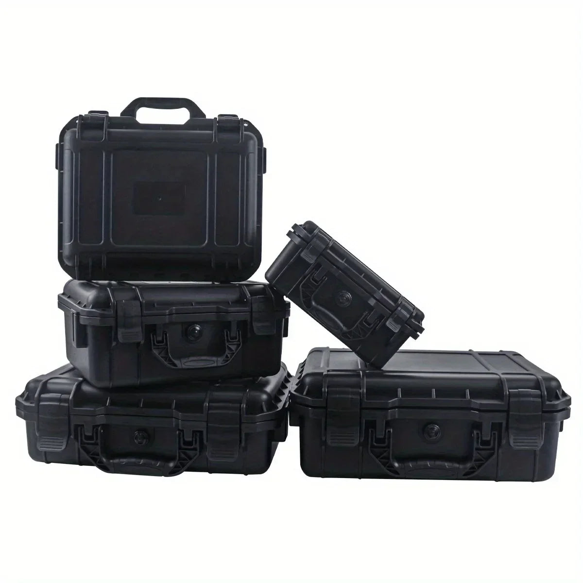 1 waterproof hard hand-held toolbox bag with pre cut sponge storage box, impact resistant unmanned driving chassis
