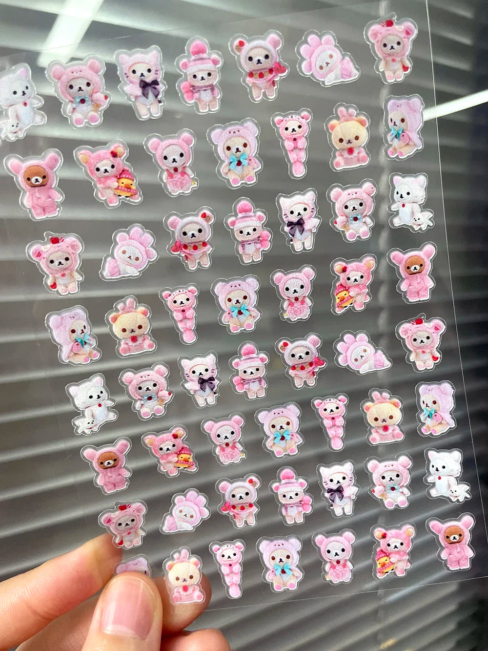 Mini Rilakkuma Hellokitty Food Pvc Luggage Tags Stickers Nail Art Diy Earphone Cover Bottle Notebook Car Waterproof Stickers