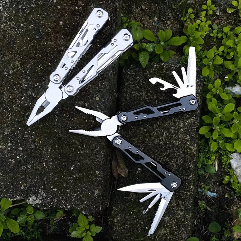 Hollow Out Folding Plier Portable Multifunctional Tool Plier Outdoor Emergency Camping Combined Knife Plier