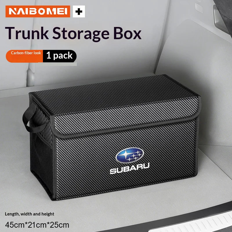 Car Trunk Foldable Storage Box Large-Capacity Stowing Tidying Bag For Subaru Ascent BRZ Forester Impreza Legacy Outback WRX VX