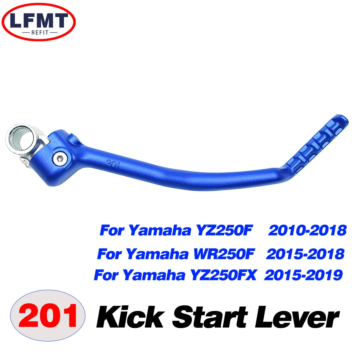 For Yamaha YZ125 YZ250 YZ250X YZ250F YZ450F YZ250FX YZ450FX WR250F WR450F Motorcycle CNC Forged Kick Start Starter Lever Peda