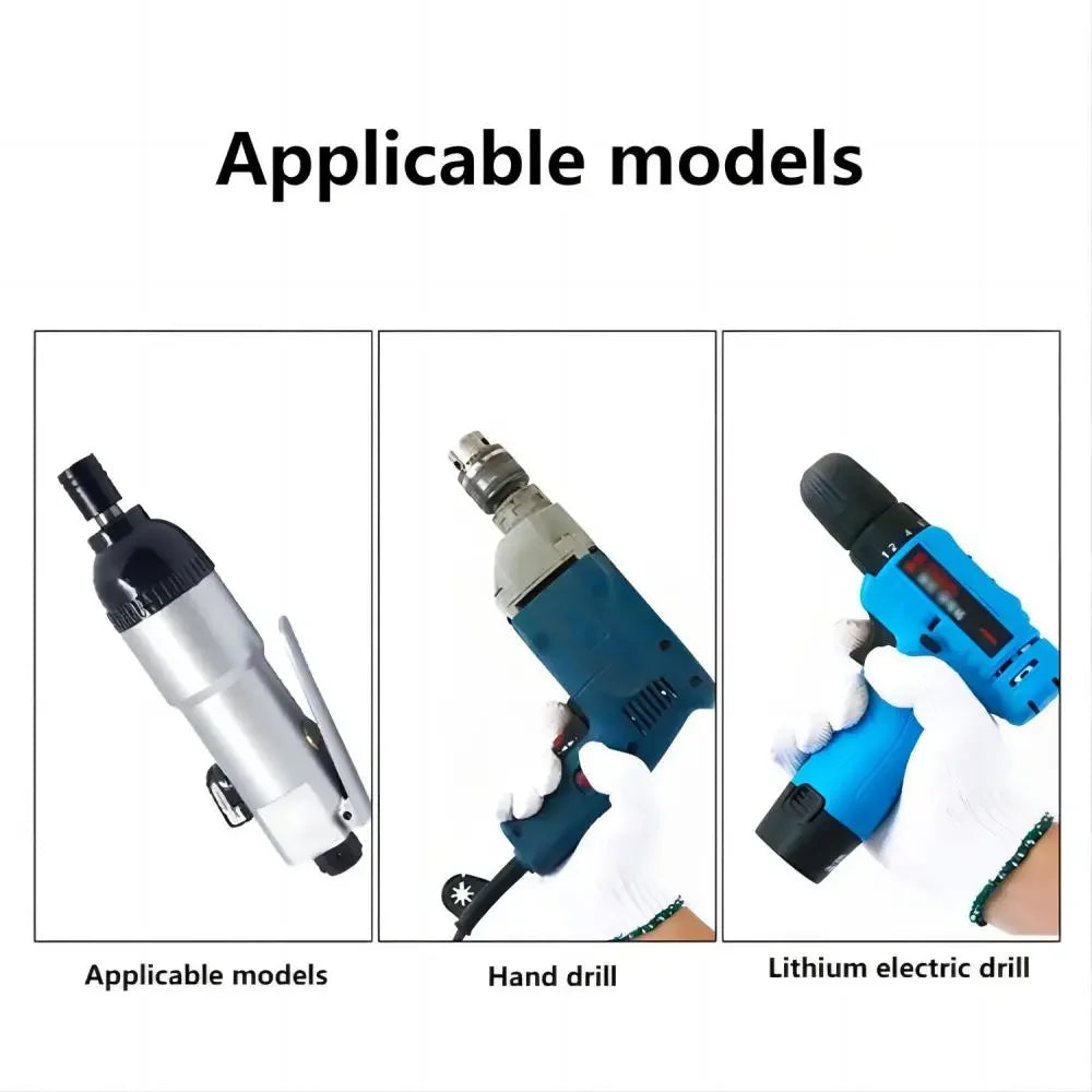 Magnetic Impact Nut Screwdrive Socket Set Metric Grade Nut  Driver Drill Bit Set 6.35mm Hex Shank 100mm Drill Bits Adapter Tools