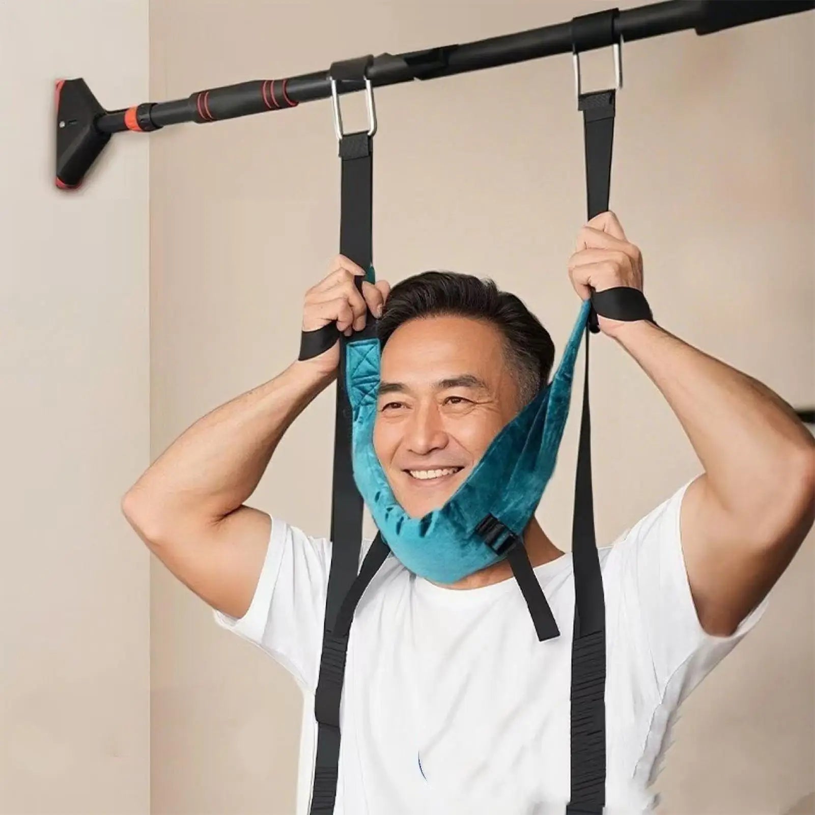 Neck Traction Device Portable Adjustable Stable Tool Soft Cervical Traction For Family Men Women Adults Home Office Daily