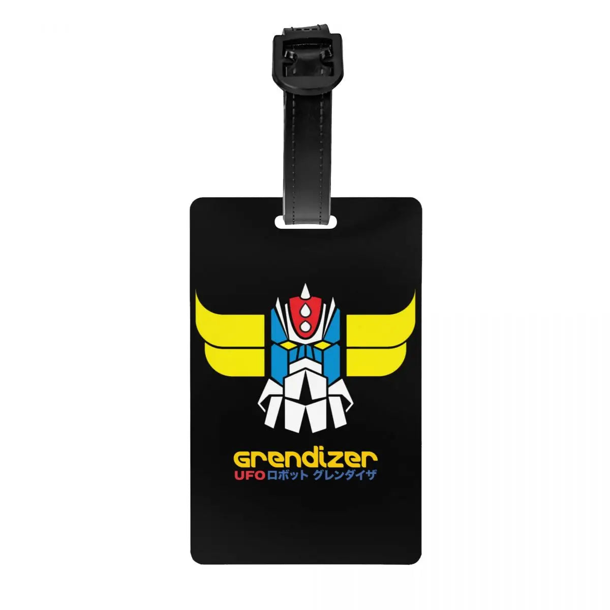 Custom Grendizer Anime Luggage Tag Privacy Protection UFO Robot Goldorak Baggage Tags Travel Bag Labels Suitcase