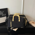 High Aesthetic Pure Color Large Capacity Lightweight Travel Bag Handheld Diagonal Sports Fitness Bag for Business Trips