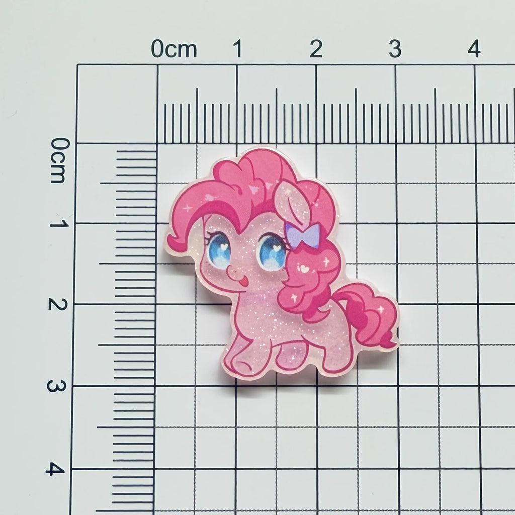 10pcs Cartoon Cute Super Q Pony Acrylic Hair Clip Side duckbill Clip Girl Headwear Small Broken Hair Hairpin