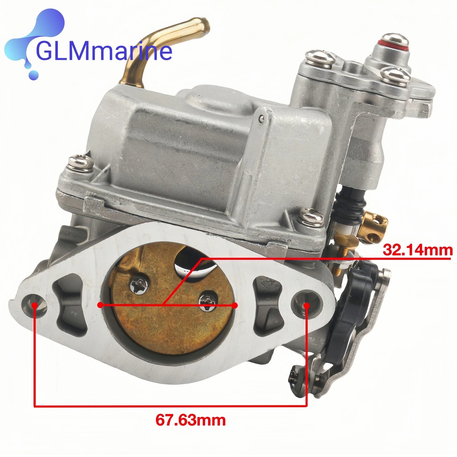 For Tohatsu 4 Stroke 3DP-03100-2 Carburetor Assy with Gasket 3V1-02011-0 MFS NSF 8 9.8 HP Outboard Engines 3V1-03100 3V1-02011