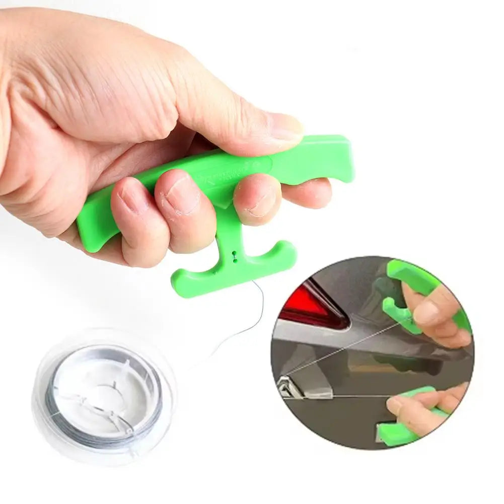 Car Emblem Remover Useful Ergonomic Portable Logo Remover Kit Green Sticker Remover Tool Labor-Saving Auto Sticker Remover