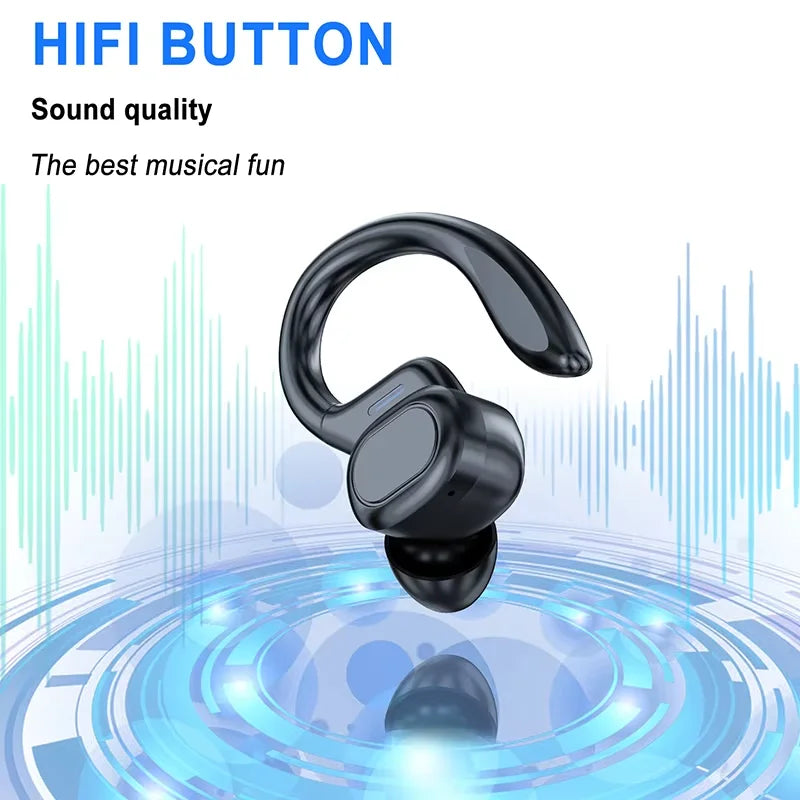 Lenovo Original EarHook Sports Earphones Wireless Bluetooth Headphones Sports in-Ear Digital Display Noise Reduction Headset