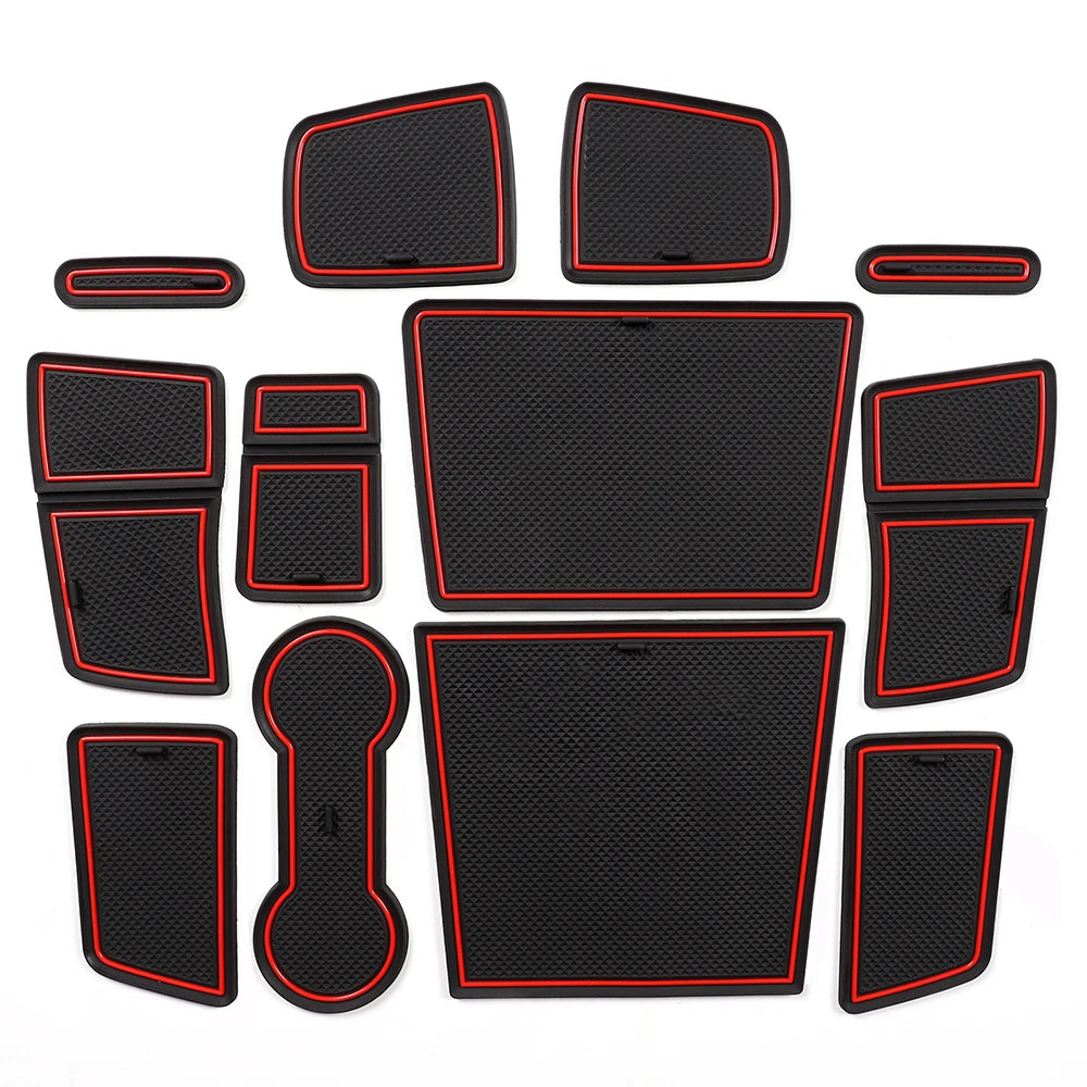 For Renault Captur 2 2019 2020 2021 2022 2023 Anti-Slip Gate Slot Cup Mat Non-Slip Door Groove Pad Interior Accessories Coaster