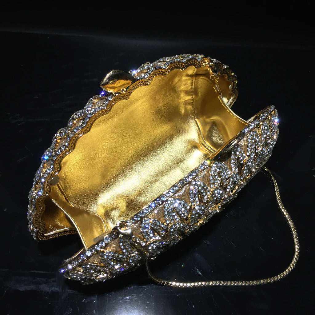 Woman Crystals Dinner Party Evening Clutch Bags Gems Handbag Diamond Evening Bag Wedding Bridal Purse Gala Banquet Purses