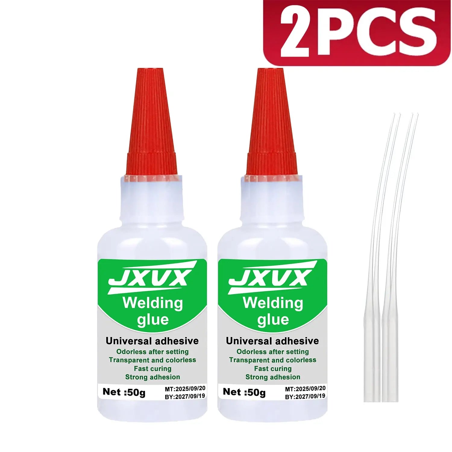 LOOLIFL 50g High Strength Oil-based Glue for Welding, Oil-based Super Glue, High Quality CA Glue - Universal Instant Adhesive for Resin Ceramics Metal Glass Wood, Complimentary Precision Dispenser.