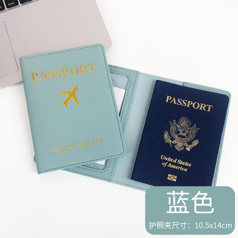 PU Leather Business Luggage Tag Suitcase Address Label Luggage Boarding Case Label Name ID Address Clip Travel Accessories