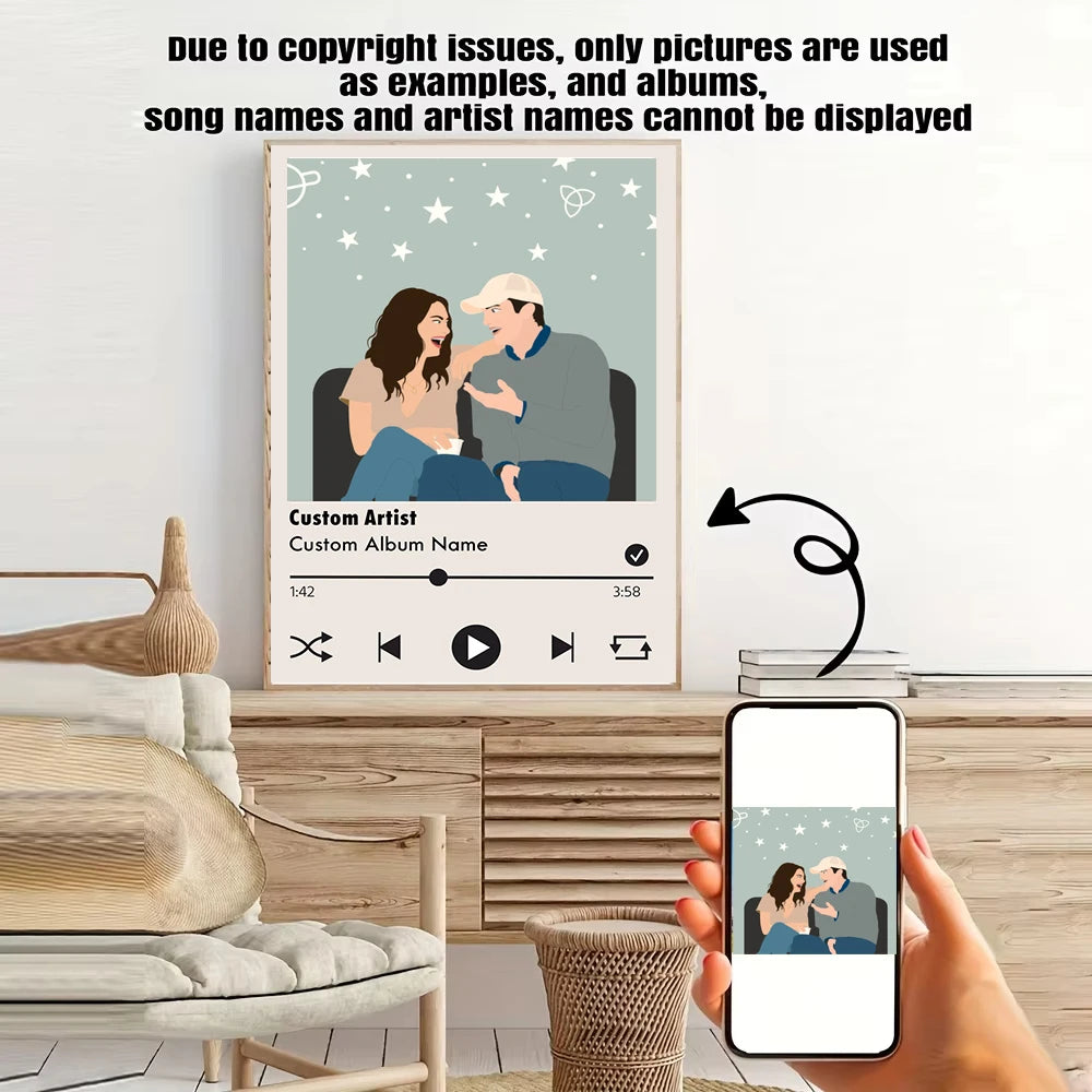 Custom Print Canvas Painting By Your Photo Canvas Poster Personal Gift Customize Figure Animal Pets Pictures Home Decor Prints