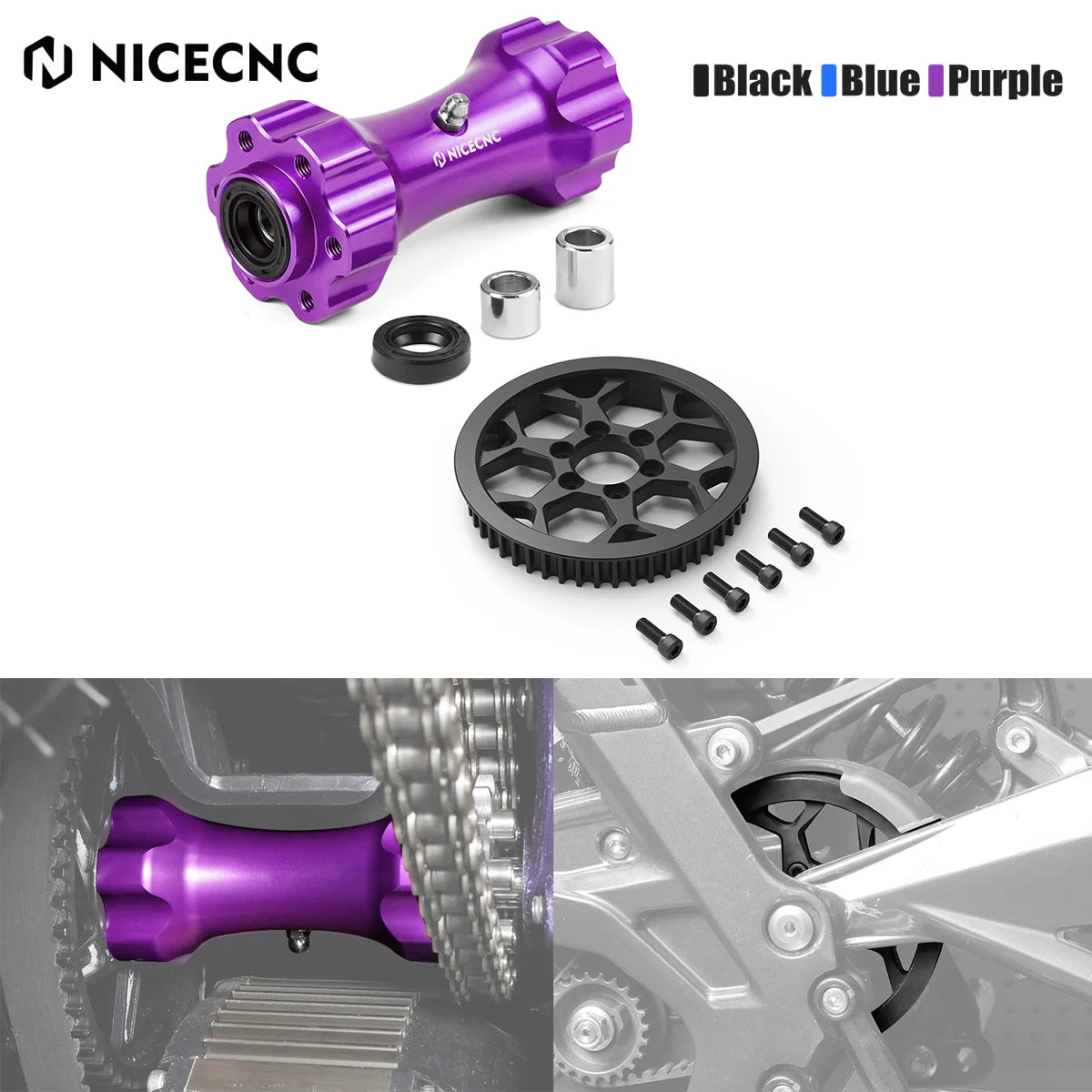 2025 For Surron Light Bee X Surron Electric Bike Secondary Belt Drive Pulley Middle Drive Axis Shaft Kit For Sur-Ron Light Bee S