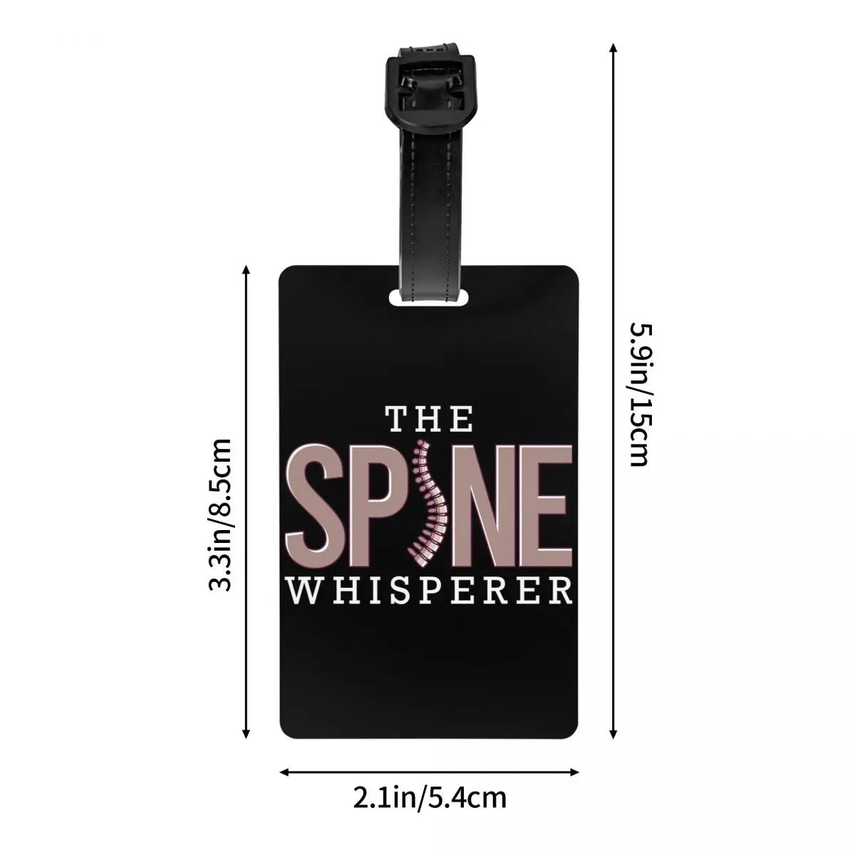 Spine Whisperer Luggage Tags Suitcase Accessories Travel Baggage Boarding Tag Label Holder ID Name Address