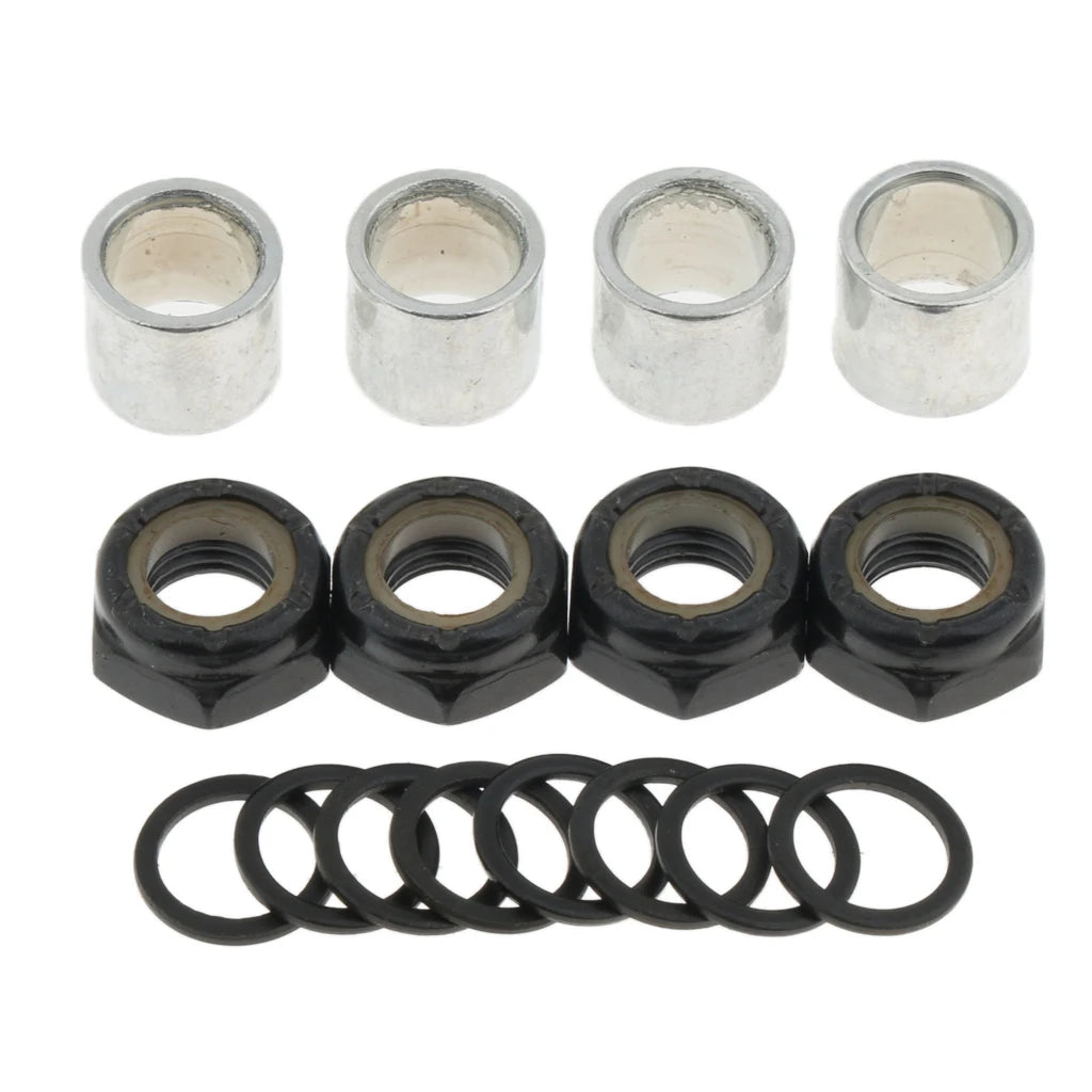 Skateboard Truck Spacers Nuts Cruiser Longboard Roller Skates Hardware