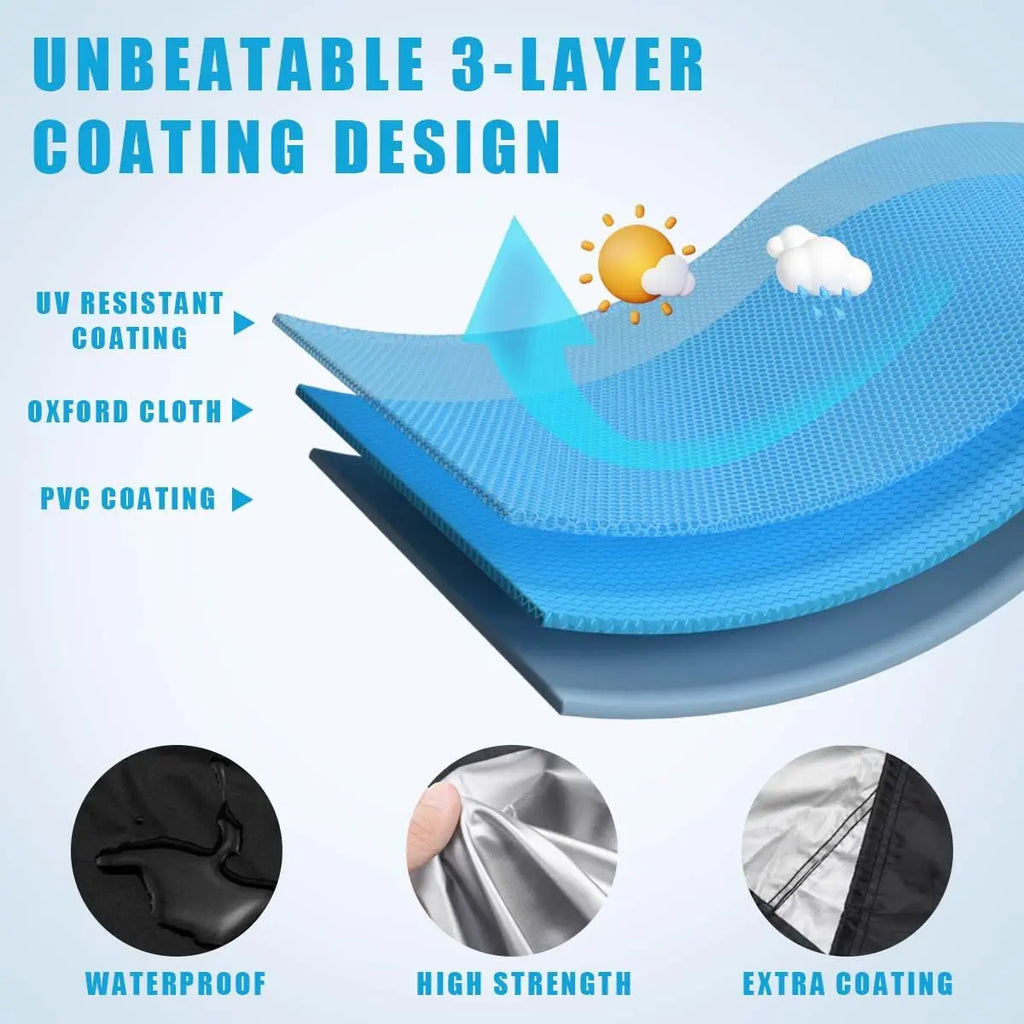 1Pcs BBQ Cover Outdoor Rain Protective Barbecue Cover BBQ Grill Barbeque Cover Anti-Dust Waterproof Weber Heavy Duty Charbroil