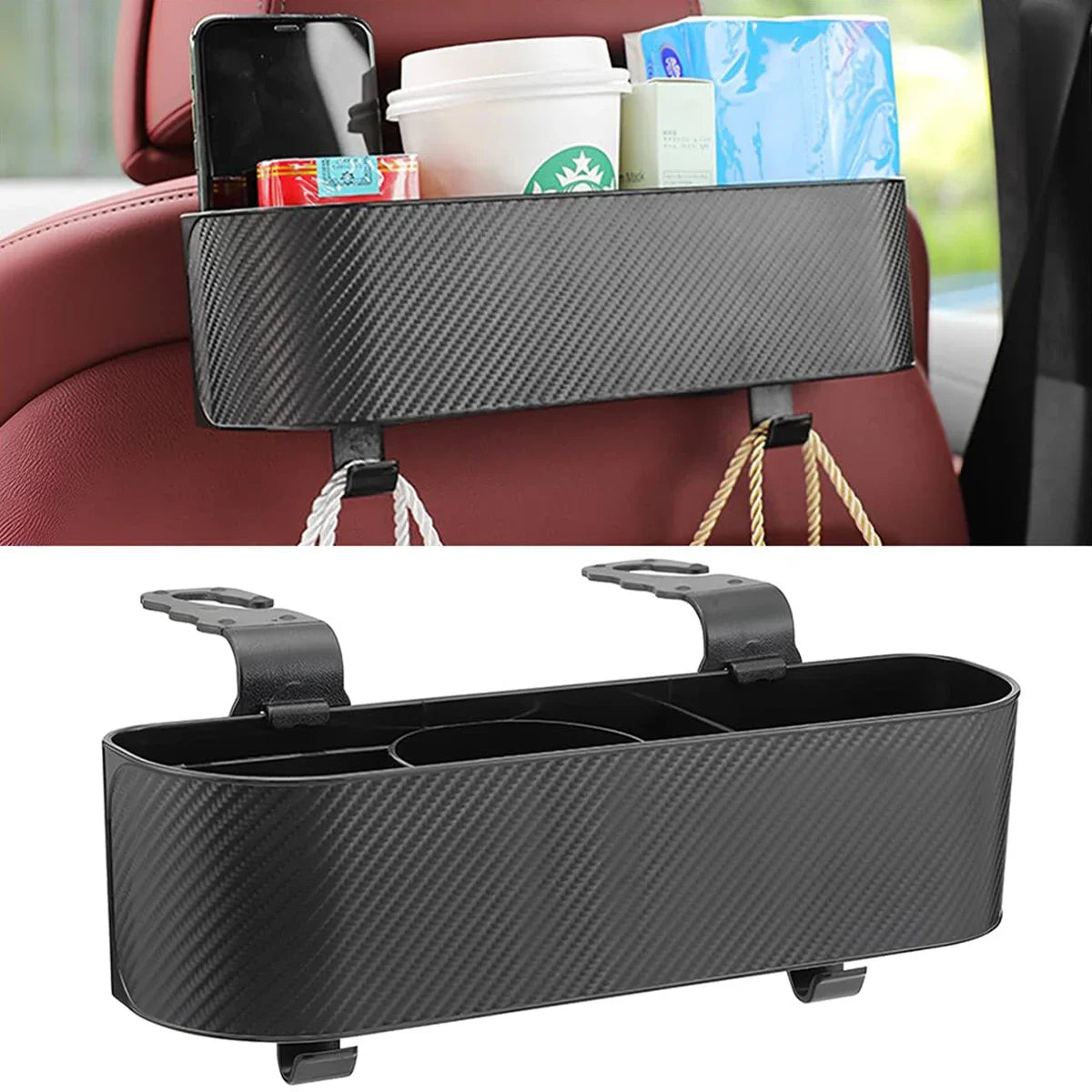 Universal Car Headrest Mount Storage Box Vehicle Back Seat Sundries Holder