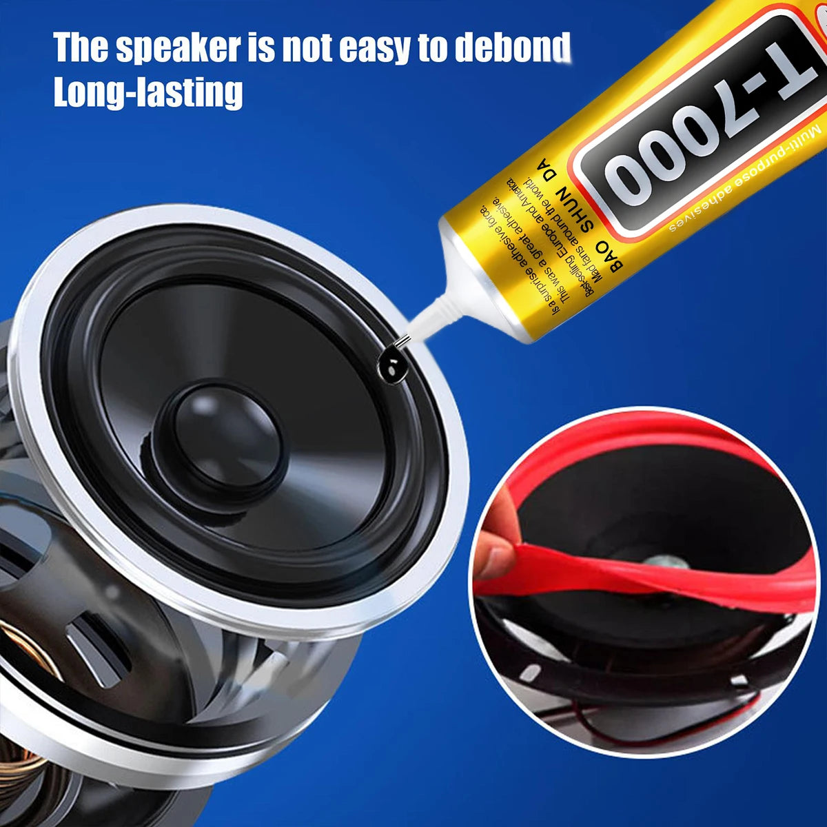 T7000/B7000 High-Quality Waterproof Super Glue  Instrument Loud Speaker Repair Glue  Precise application with no adhesive overflow for Suona Guitar Violin Drum Trumpet 15/50/110ML.