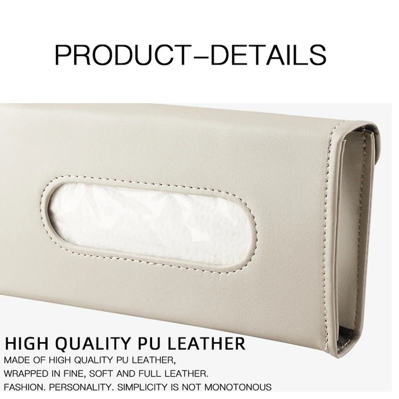 Car Tissue Box Towel Sets Car Sun Visor Tissue Box Holder for Volkswagen Jetta Bora Golf Sagitar Magotan Arteon Lavida Lamando