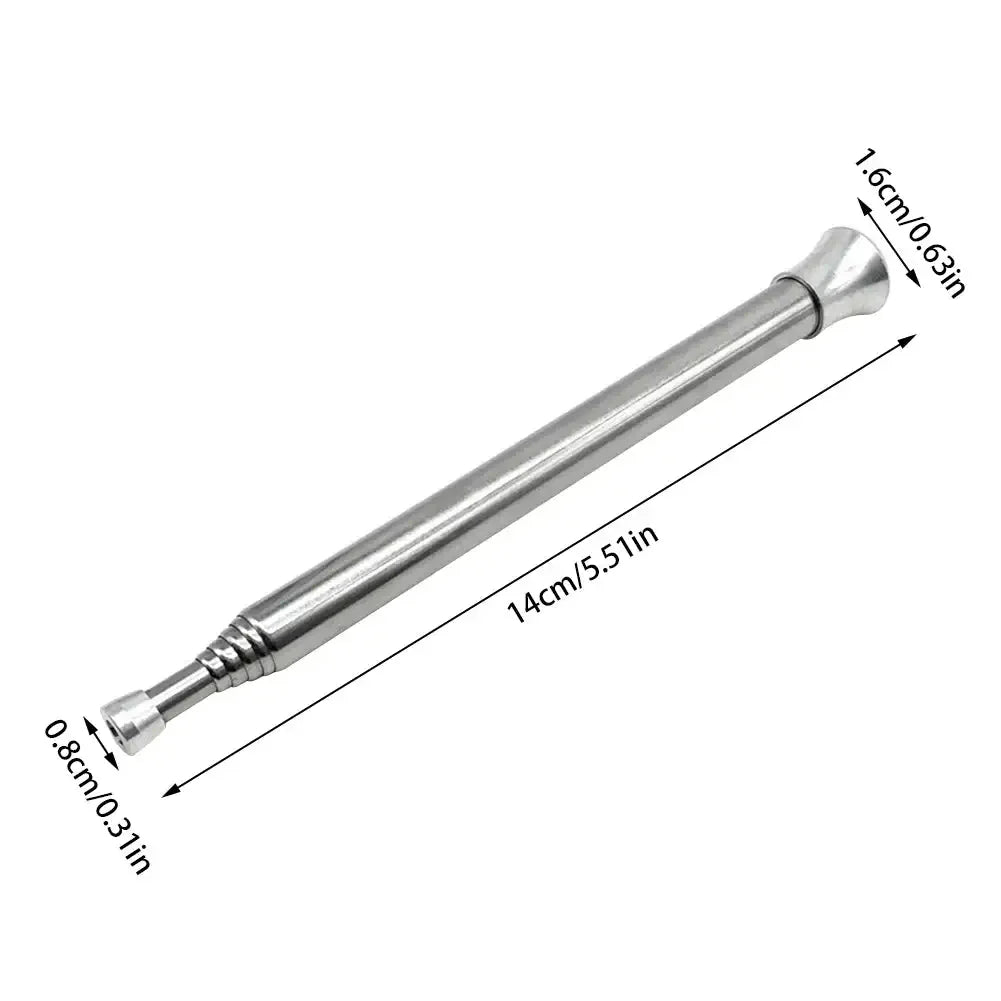 Fire Blow Pipe Telescopic Camping Blow Fire Tube Blower Stainless Steel Pipe Campfire Tool for Outdoor Picnic BBQ Fireplace
