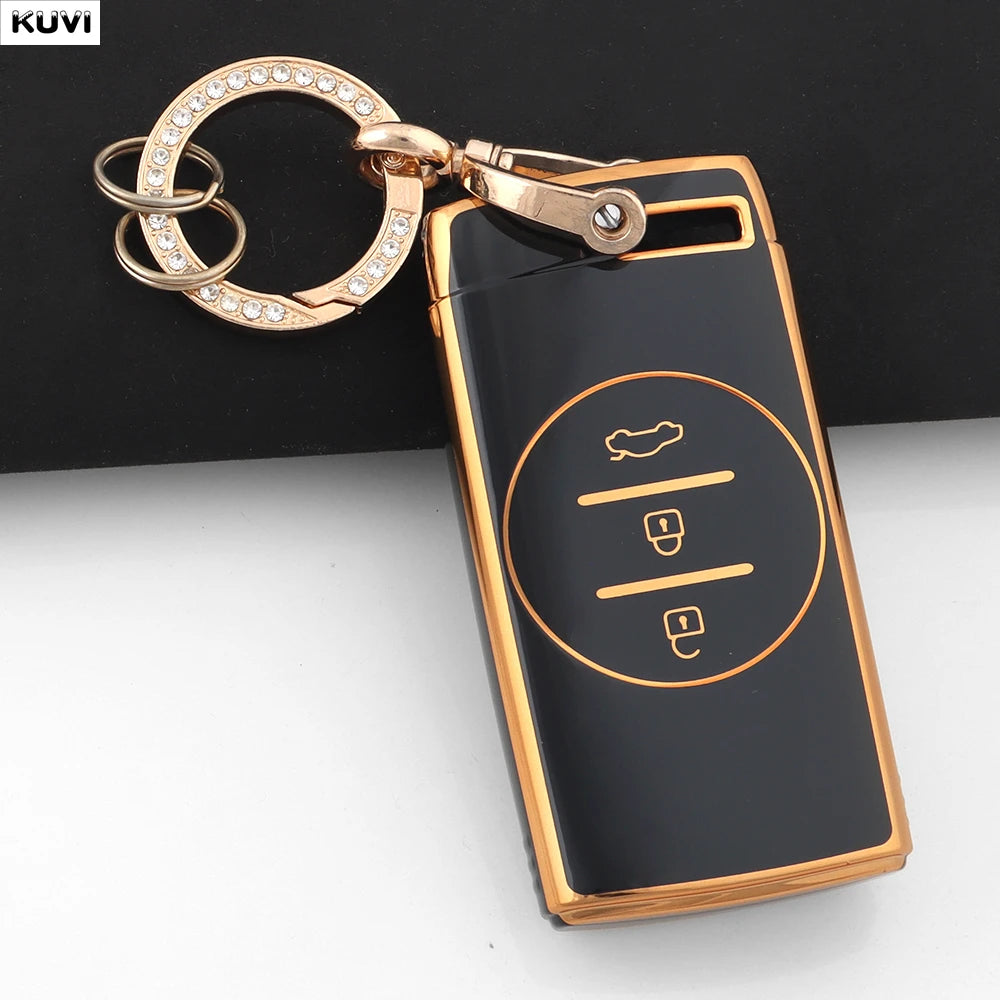 Pink TPU Car Remote Key Case Cover Fob Keychain Shell For Chery Tiggo 7 pro 8 Pro Exeed Tiggo 2 3x Arrizo 5 Pro Gx 5x EQ7 2021