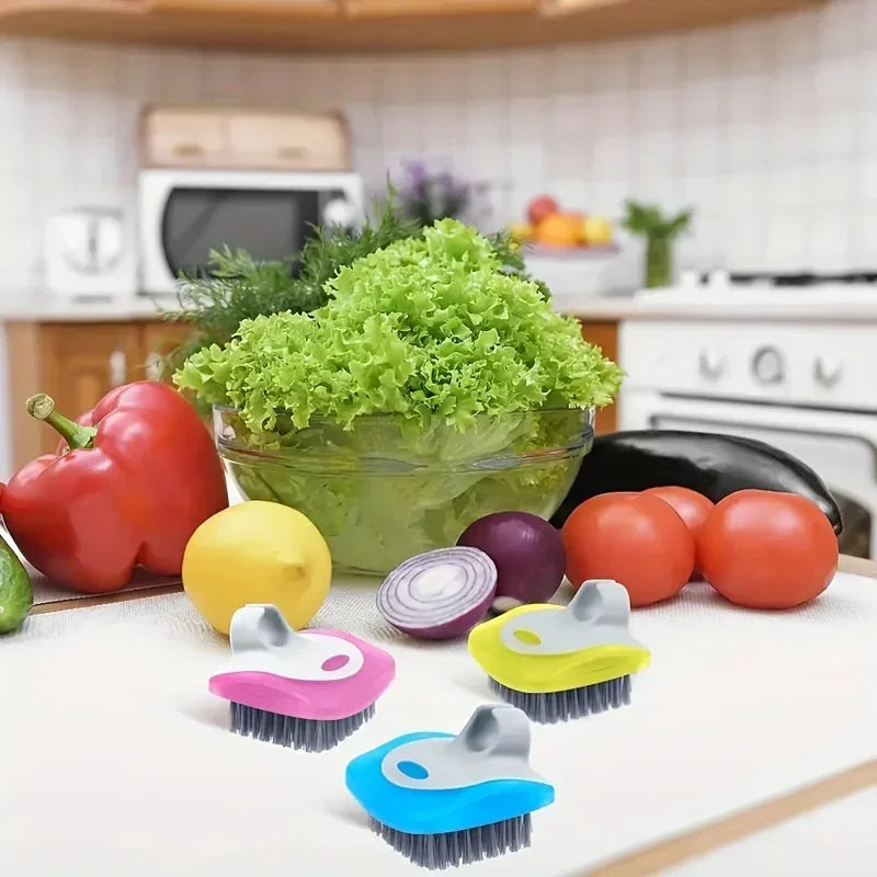 3pcs Vegetable Brush, Potato Peeler Brush, Fruit Cleaning Tool
