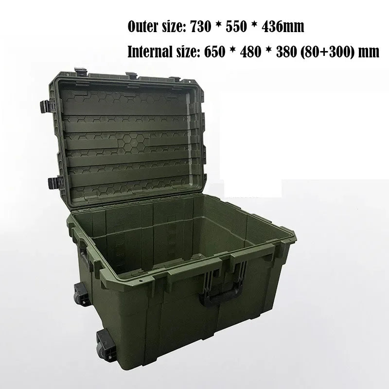 Pull Rod Toolbox Plastic Waterproof Outdoor Sealing Equipment Aviation Instruments Photography Equipment Safety Protection Box