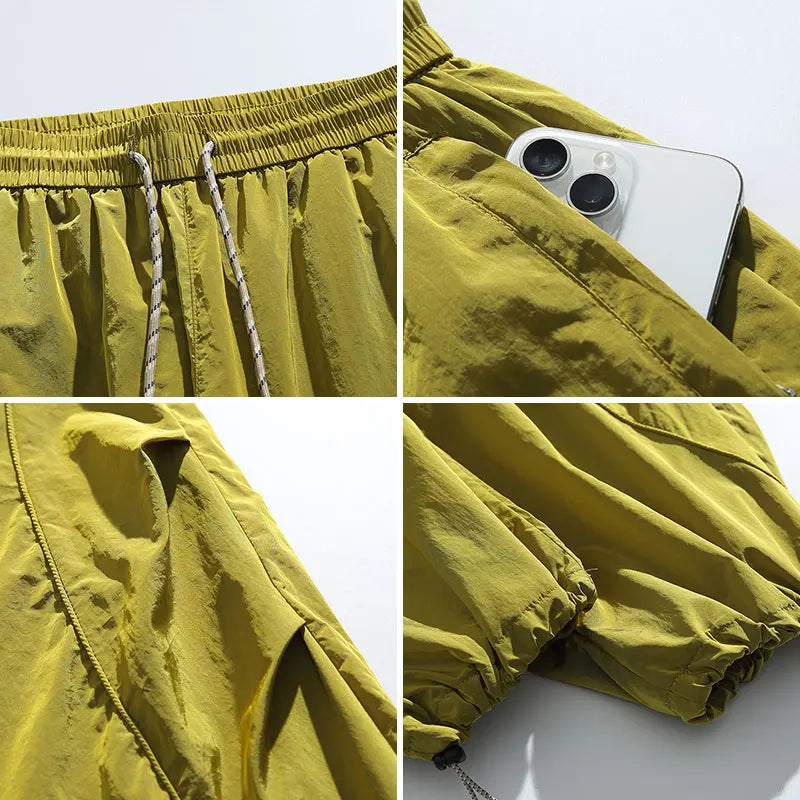 Outdoor Hiking Pants Men Waterproof Sports Mountaineering Zipper Trousers Spring Autumn Breathable Camping Fishing Casual Pants