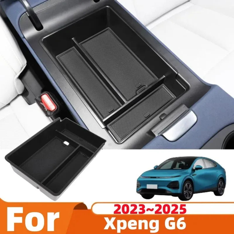Car Armrest Storage Box for Xpeng G6 2023-2026 XPeng Organizer Central Console Storage Box Container Tray Interior Accessories